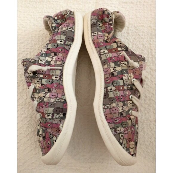 Bobs by Skechers Women's Beach Bingo Dogs Slip On Sneaker Pink Taupe - 11 Wide - Picture 4 of 9